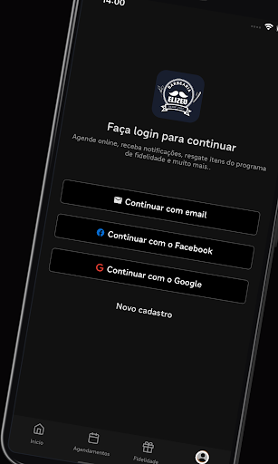 Android application Barbearia Elizeu screenshort