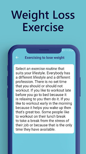 Android application Weight Loss Tips & Tricks screenshort