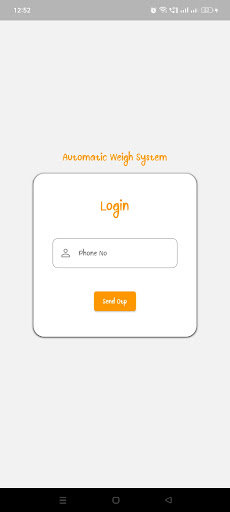 Android application Auto Weigh System (AWS) screenshort