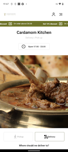 Android application Cardamom Kitchen screenshort