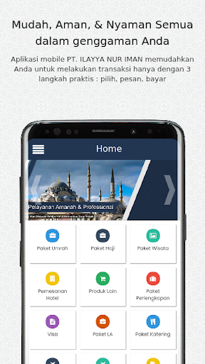 Android application ILAYYA Tour & Travel screenshort