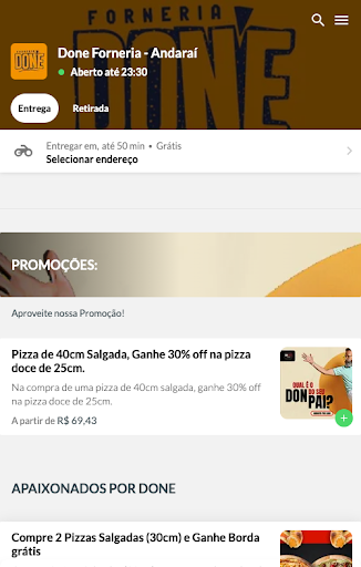 Android application Don Forneria screenshort