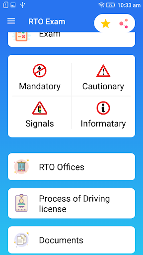 Driving Master - RTO Exam Test Screen 2