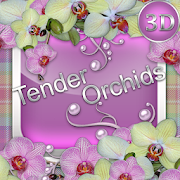 Tender Orchids 3D Next Launcher theme
