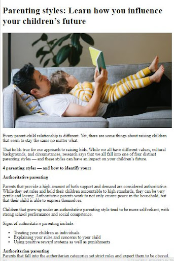 Parenting Styles Tips Screen 3