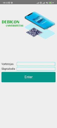 Android application Debicon Universitetas screenshort