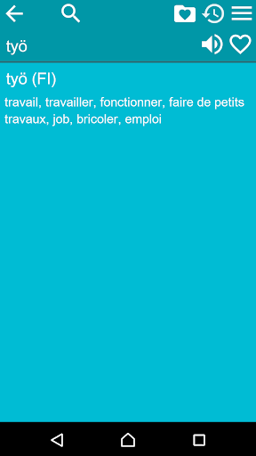 Finnish French Dictionary Screen 3