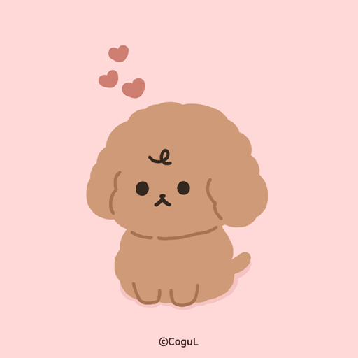 카카오톡 테마 - 베이비 푸들 푸딩 logo