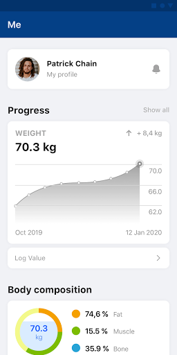 TSC Members Fitness App Screen 3