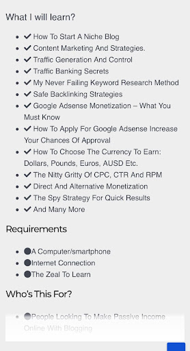 Blog and Earn Screen 3