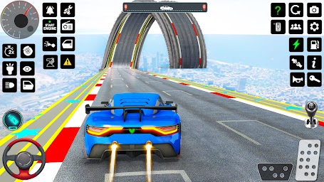 Crazy Car Stunts: Ramp Car