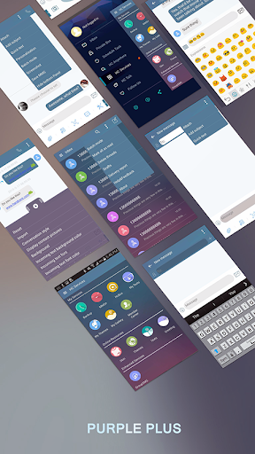 Android application Handcent Next SMS Skin Purple screenshort