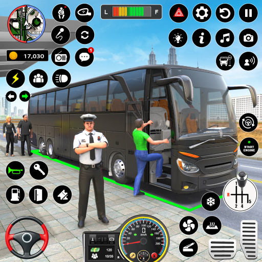 Android application Bus Simulator - Driving Games screenshort