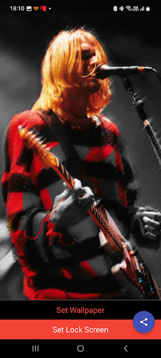 Android application Kurt Cobain Nirvana Wallpapers screenshort