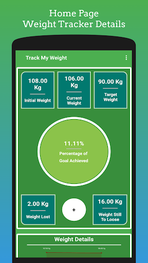 Track My Weight Screen 2