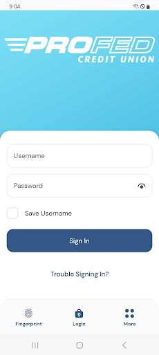 Android application ProFed Digital Banking screenshort
