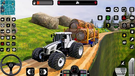 拖拉機 手推車 貨物 模擬器 農業 2021 年遊戲
