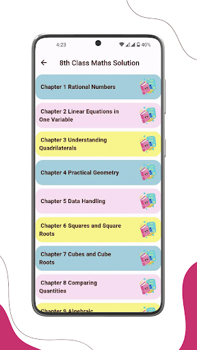 Class 8 Maths Solutions Screen 3
