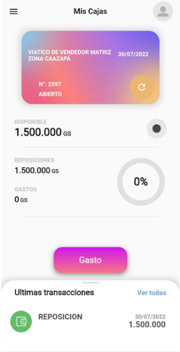 Android application Gastapp screenshort