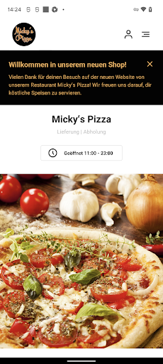 Android application Micky's Pizza screenshort