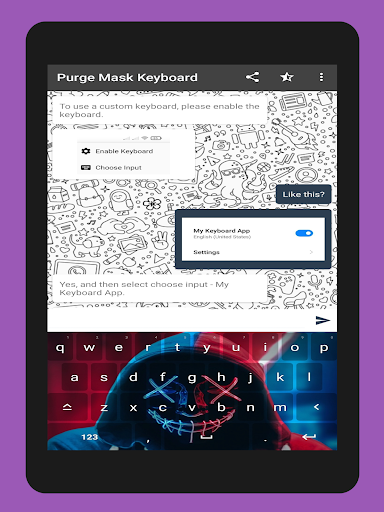 LED Purge Mask Keyboard Theme