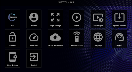 Chombie TV Player Screen 2
