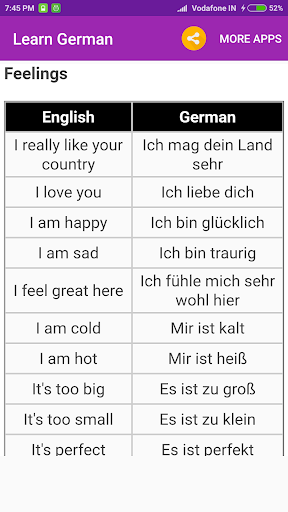 Learn German Screen 3