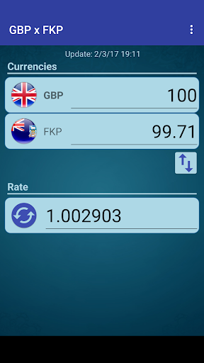 Android application Pound GBP x Falkland Isl Pound screenshort