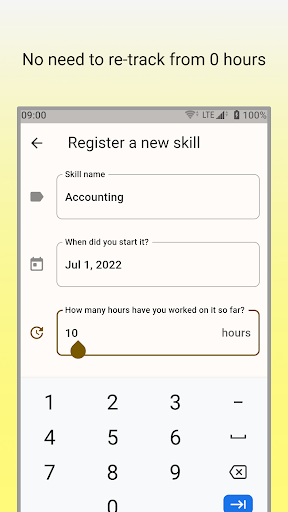 Mastery - Record of Experience Screen 2