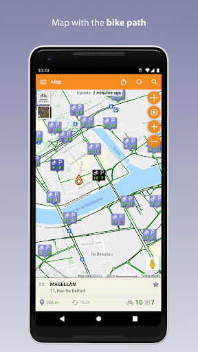 Android application Nantes Vélo screenshort