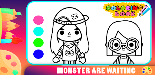 Toca Boca Mod Coloring Book