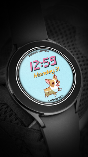 Android application Kawaii Watch Face Corgi screenshort