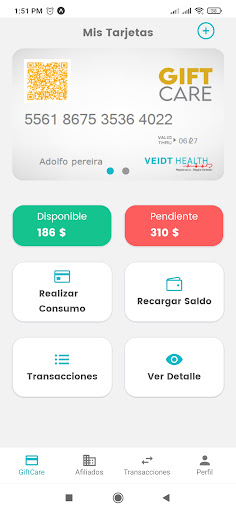 GiftCare Screen 2