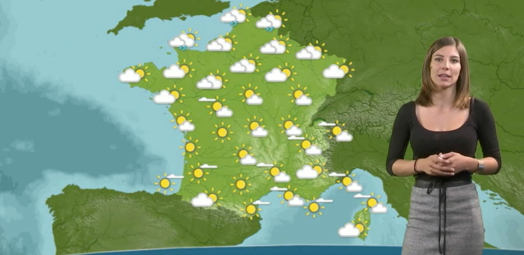 Прогноз франция сегодня. Ведущая прогноза погоды Франция. Ведущая прогноза погоды Бразилия Франция. Прогноз погоды во Франции. Карта погоды на французском.
