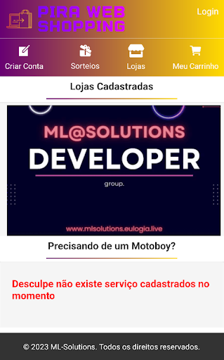 Android application PiraWebShopping screenshort