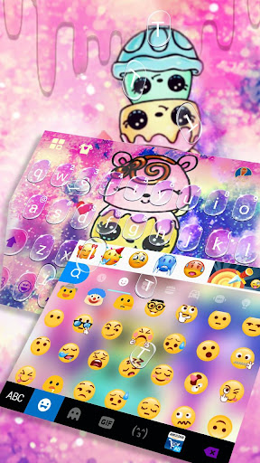 Cute Colorful Cake Keyboard Th Screen 2