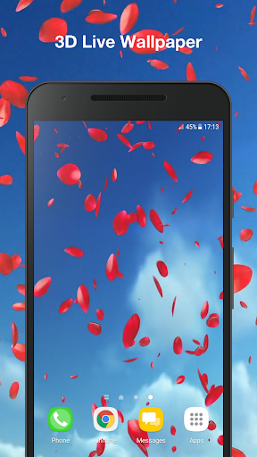 Android application Petals 3d Live Wallpaper Pro screenshort