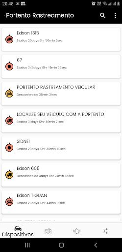 Android application Portento Rastreamento screenshort