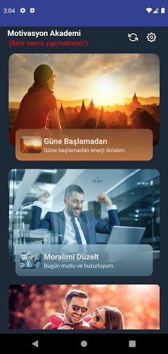 Android application Motivasyon Akademi screenshort