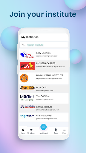 Trigrexam Online Teaching App Screen 2