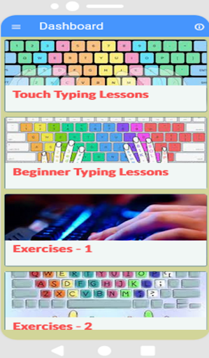 Android application Learn Typing Fast screenshort