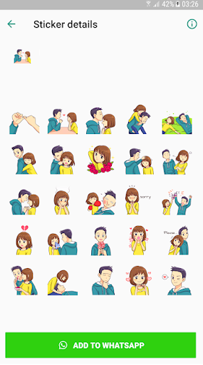 WAStickerApps Love Story Stickers Romance Packs