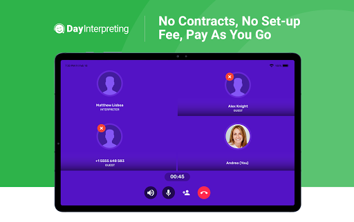Screenshot of Day Interpreting