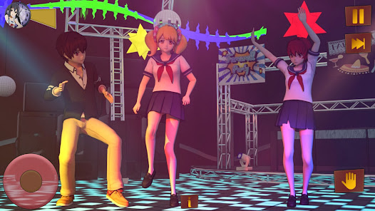 Anime High School Girl 3d Game apkpoly screenshots 9