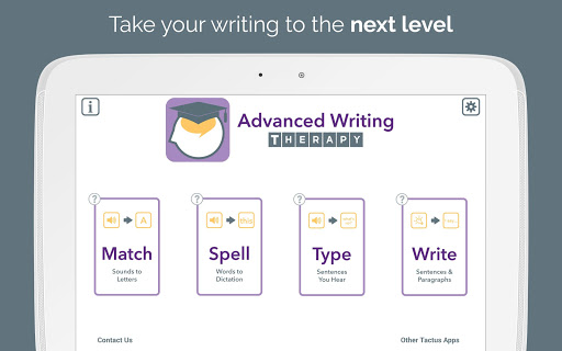 Screenshot of Advanced Writing Therapy