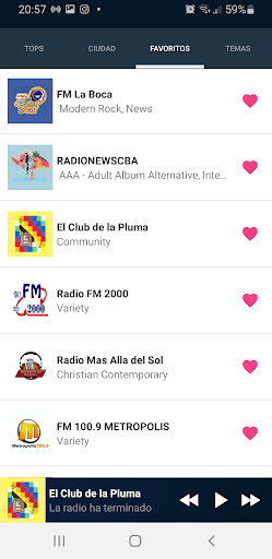 Radios Argentinas am y fm Screen 3