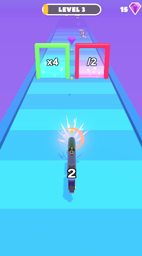 Android application Gun Merge 2048 screenshort