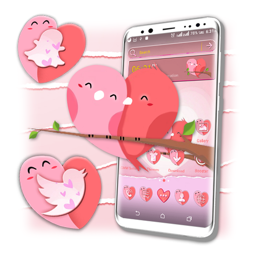 Love Heart Pink Launcher Theme 2.1.1 Icon