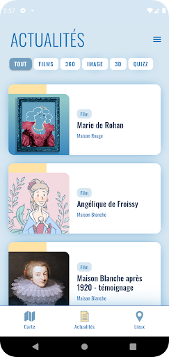 Android application Gagny Patrimoine screenshort