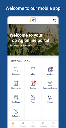 Android application Top Ag Complete screenshort